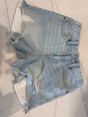 Old Navy Light Blue Distressed Denim Kids Shorts